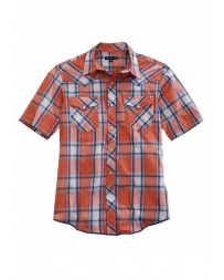 Tin Haul® Men's Short Sleeve Plaid Snap Shirt