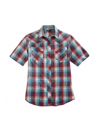 Tin Haul® Men's Short Sleeve Plaid Snap Shirt