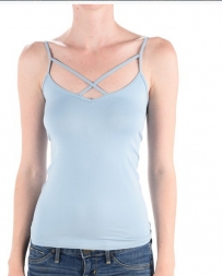 Younique® Ladies' Criss Cross Strappy Tank