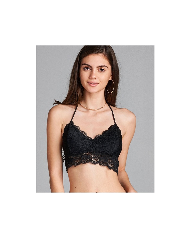lace t back bralette