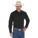 Wrangler® Men's Black Sport Western Snap Shirt