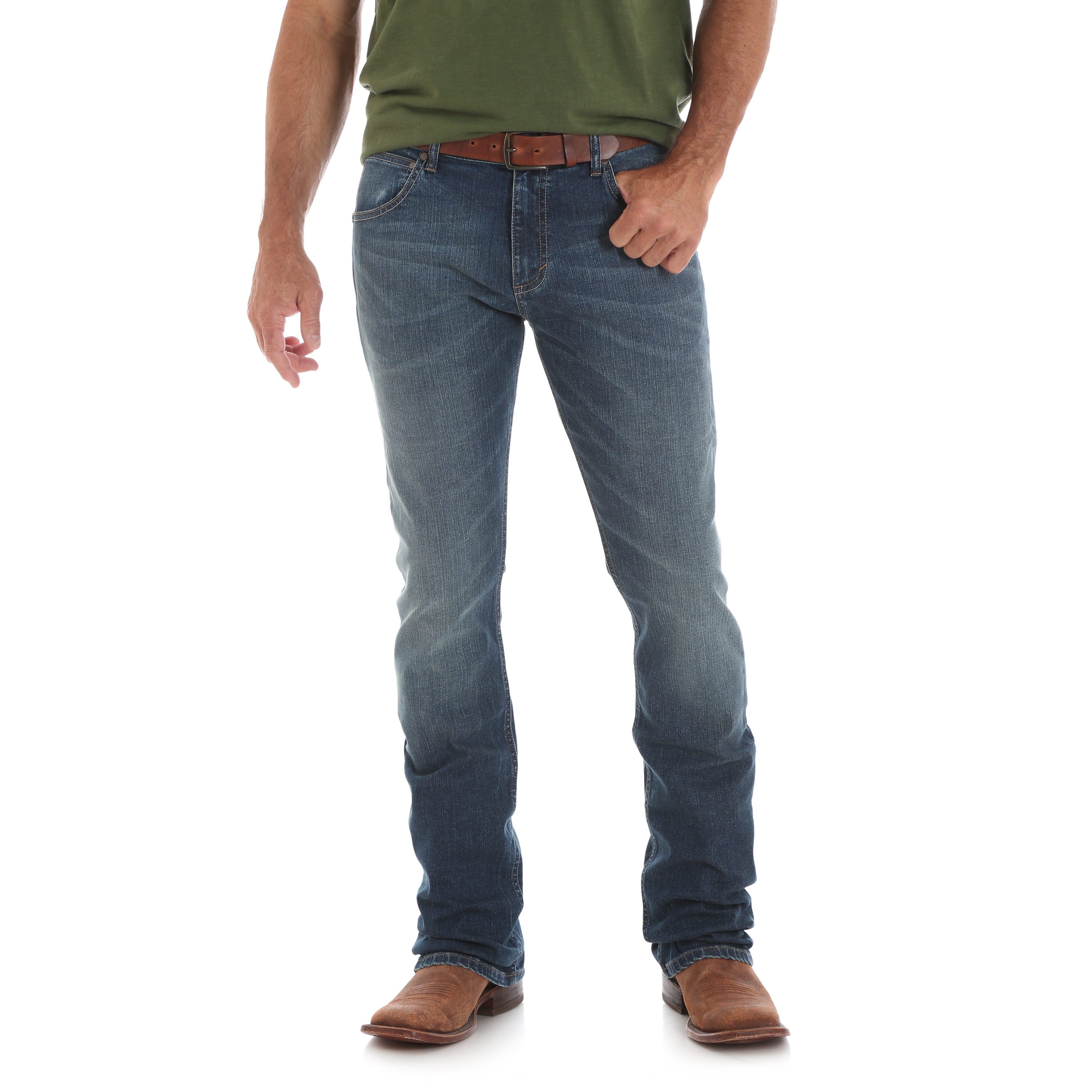 slim straight jeans with boots