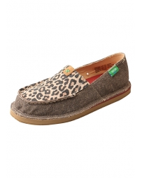 Twisted X® Ladies' ECO Casual CanvasLoafer Leopard Print