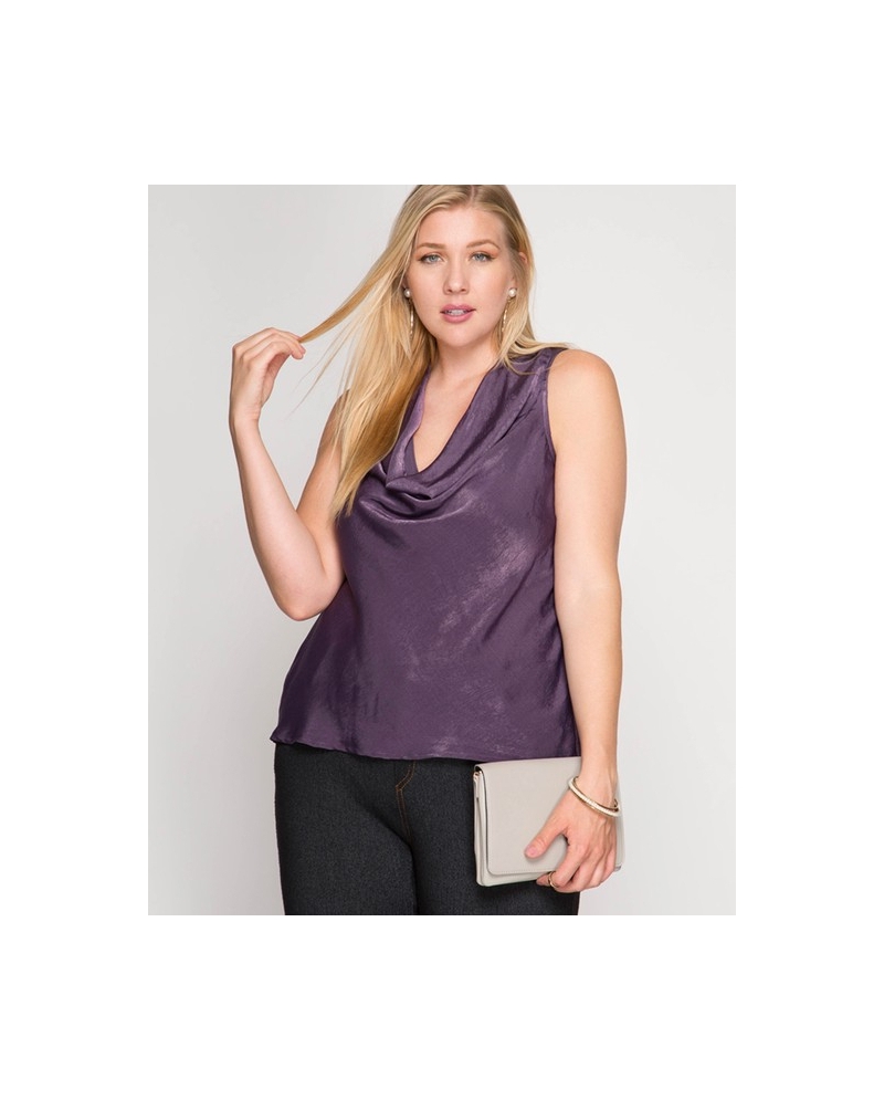 sleeveless cowl neck