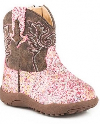 Roper® Girls' Cowbaby Glitter Aztec Boot