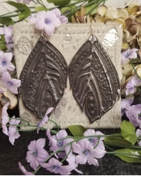 Ladies' Black Feather Earrings