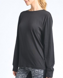 Mono B® Ladies' Long Sleeve Cutout Back Shirt