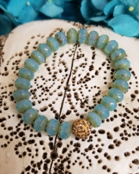 Madison & Barrett® Ladies' Aqua Czech Bracelet