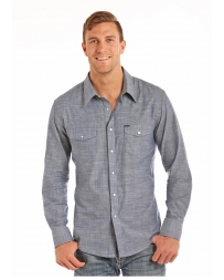 Rock & Roll Cowboy® Men's Chambray Long Sleeve Snap Shirt