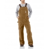 Carhartt® Men's Duck Zip-to-Thigh Bib Overall - Unlined