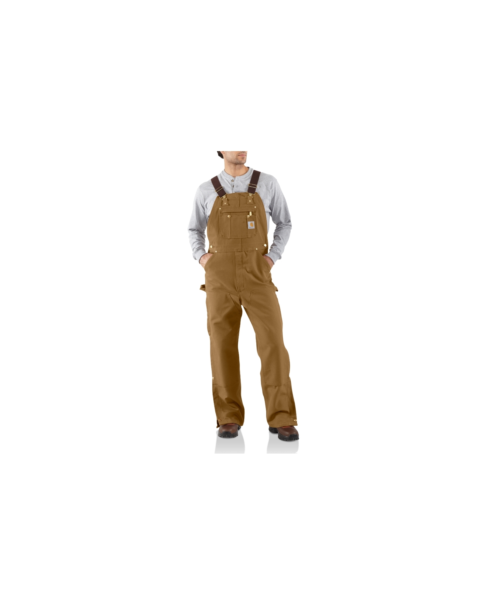 Carhartt® Men's Duck Zip-to-Thigh Bib Overall - Unlined - Fort Brands