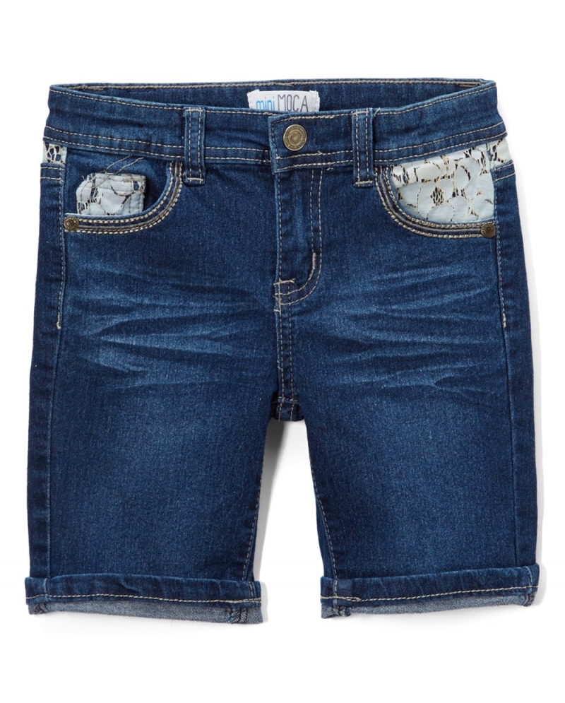 girls denim bermuda shorts