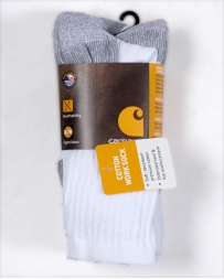 Carhartt® Men's Crew Work Socks 3 Pack