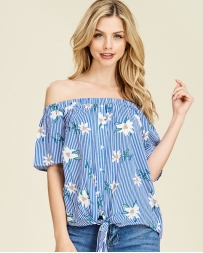 Staccato Ladies' Daisy Off Shoulder Top