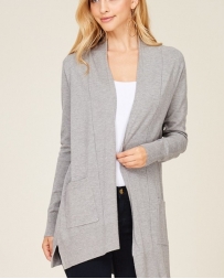 Staccato Ladies' Open Front Side Slit Cardigan