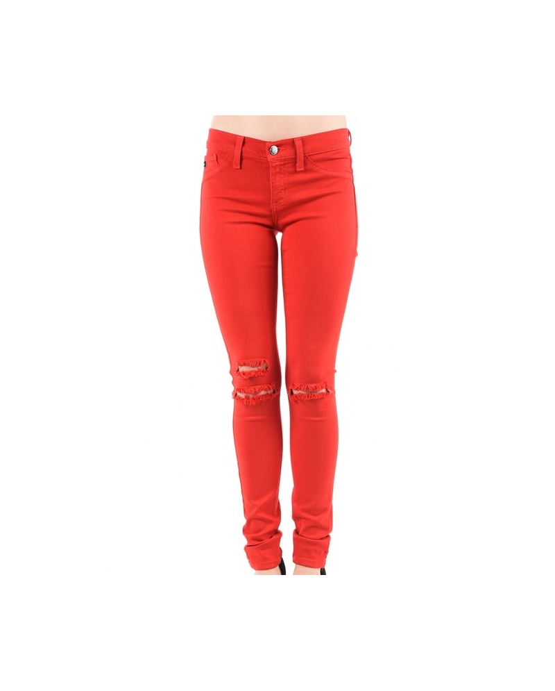 red ladies jeans