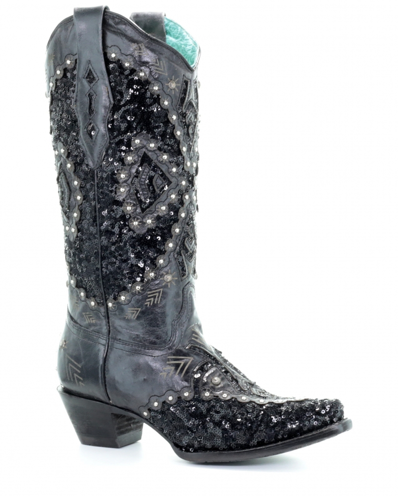 black cowboy boots ladies