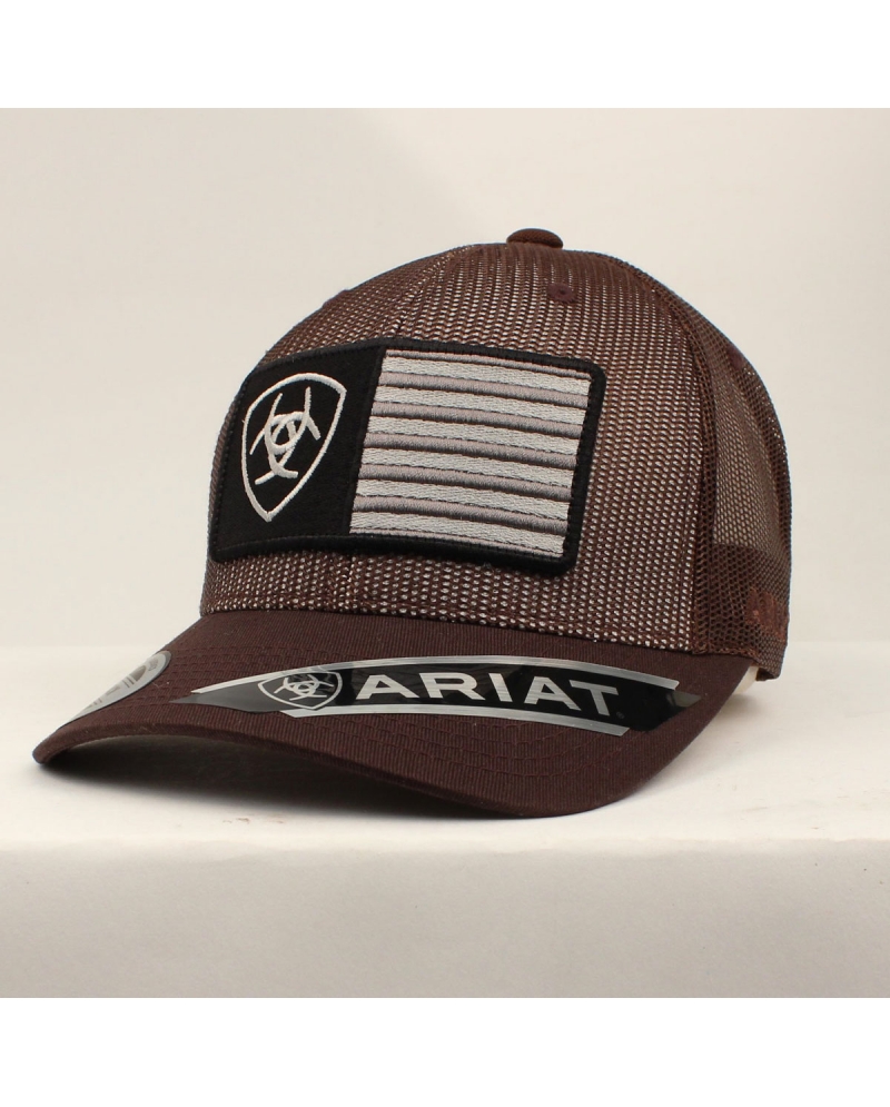 ariat flag hat