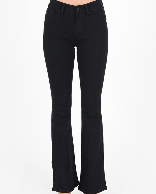 ladies black bootleg jeans
