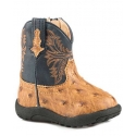 Roper® Kids' Cowbaby Cowboy Cool Ostrich Print Boot