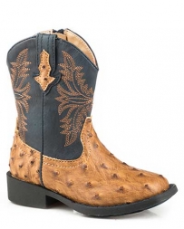 Roper® Todler Cowboy Cool Ostrich Print Boot