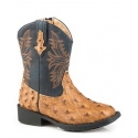 Roper® Todler Cowboy Cool Ostrich Print Boot