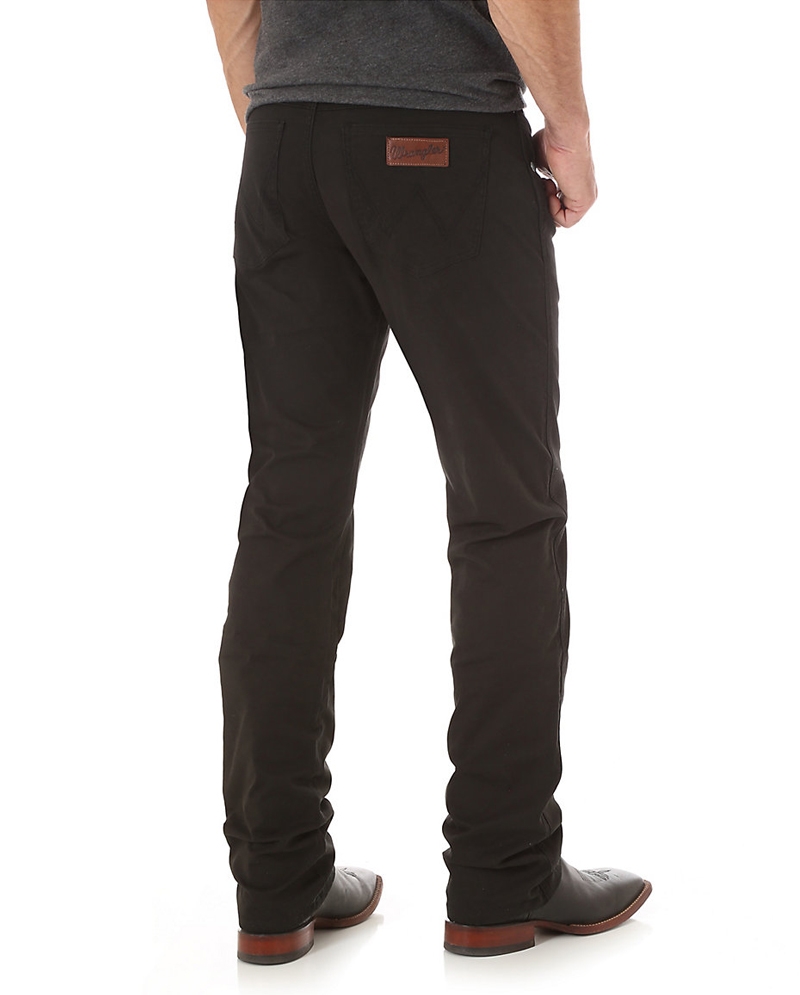 Slim Straight Black Twill Jeans - Tall 