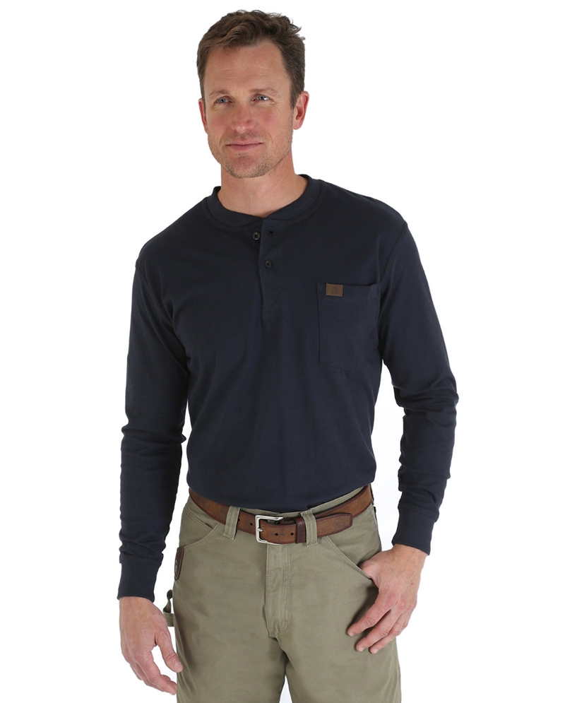 Riggs Workwear® By Wrangler® Men's Long Sleeve Henley - Big - Fort Brands