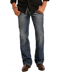 Rock & Roll Cowboy® Men's Double Barrel Straight Medium Vintage Wash Jeans