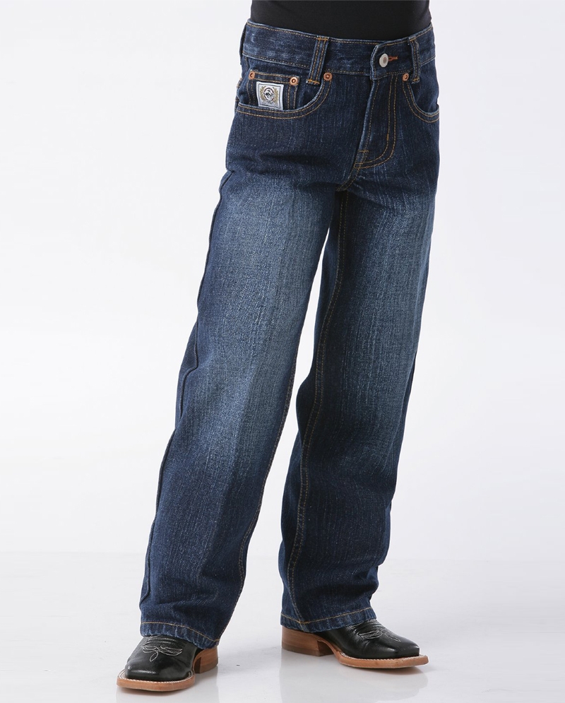 jeans with white label