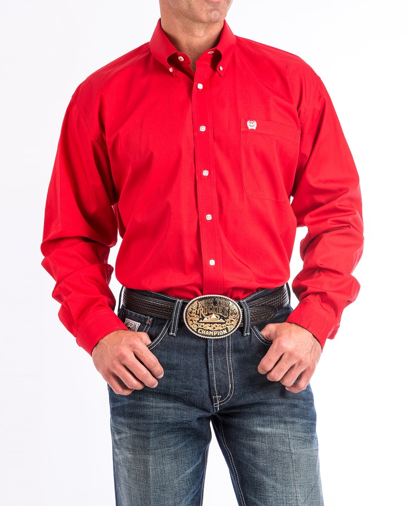 Cinch® Men's Solid Pinpoint Shirt - Fort Brands