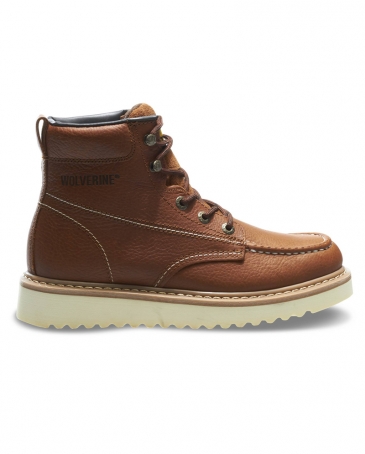 wolverine men's moc toe wedge work boots