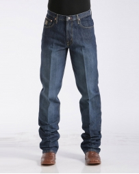 Cinch® Men's Relax Fit Jeans - Dark Stonewash With Sandblast - Black Label