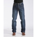 Cinch® Men's Relax Fit Jeans - Dark Stonewash With Sandblast - Black Label