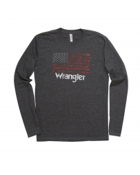 Wrangler® Men's Long Sleeve Flag Logo Tee