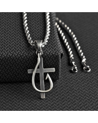 Twister Men's Fish Hook Pendant