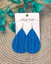 Nichole Lewis® Ladies' True Blue Braided Classic Earrings