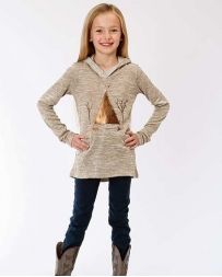 Roper® Girls' Tee Pee Hooded Sweater