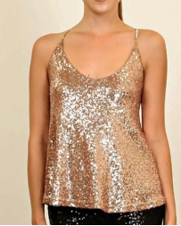 Just 1 Time® Ladies' Glitter Sequin Top