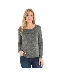 Wrangler® Ladies' Long Sleeve Ruffle Back Sweater