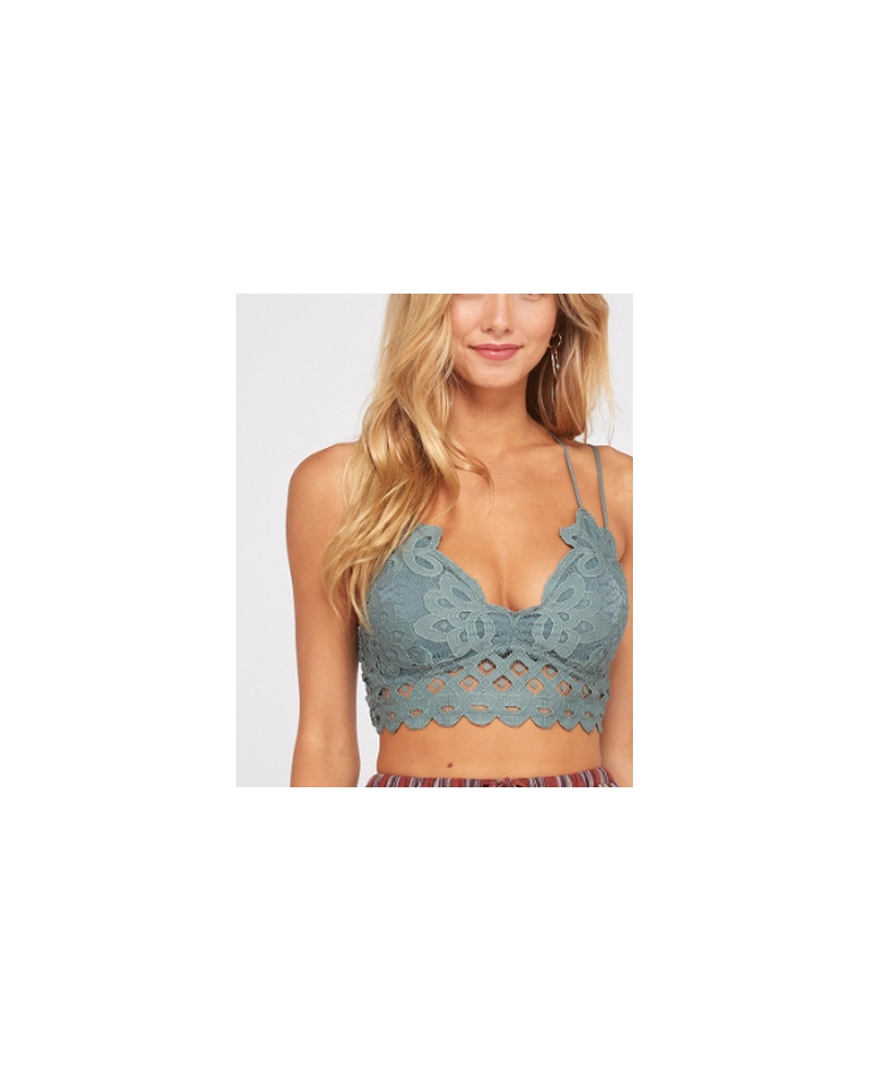 scalloped lace bralette