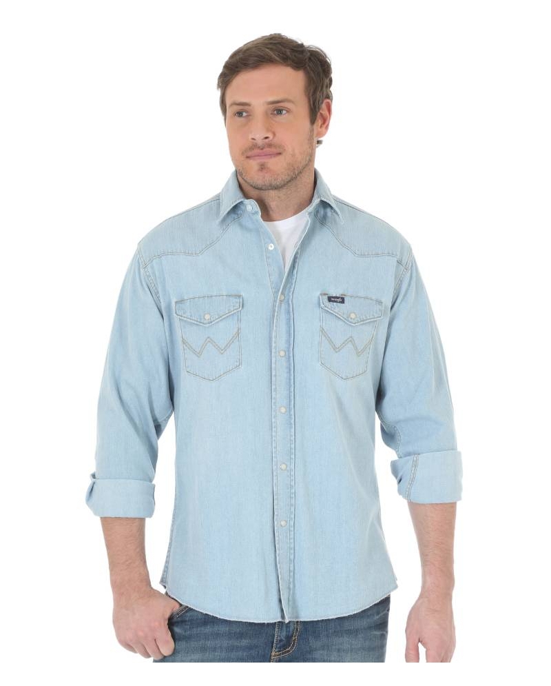 Wrangler® Snap Chambray Shirt - Fort Brands