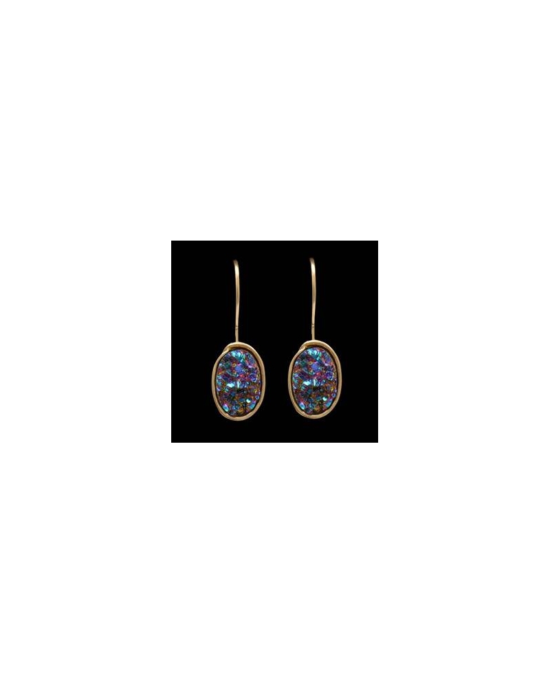 Silver Strike Las Gold And Blue Druzy Earrings Fort Brands Silver Strike Las Gold And Blue Druzy Earrings