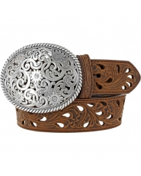 Ladies' Pierced Filigree Bark Belt