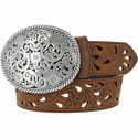 Ladies' Pierced Filigree Bark Belt