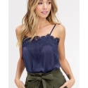 Listicle® Ladies' Stain Lace Trim Cami