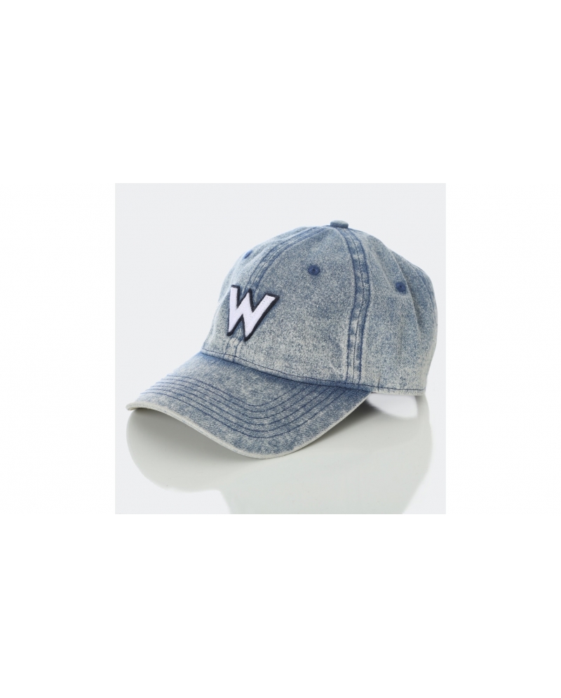 washed denim cap