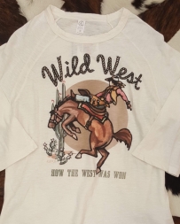 XOXO® Ladies' Wild West Baseball Tee