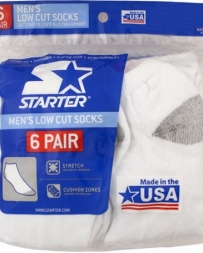 Men's Starter 6 Pack Low Cut Socks