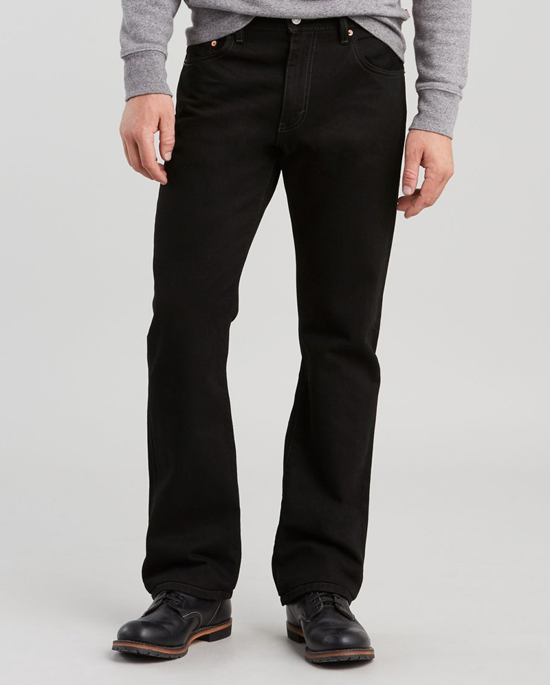 black bootcut levi's